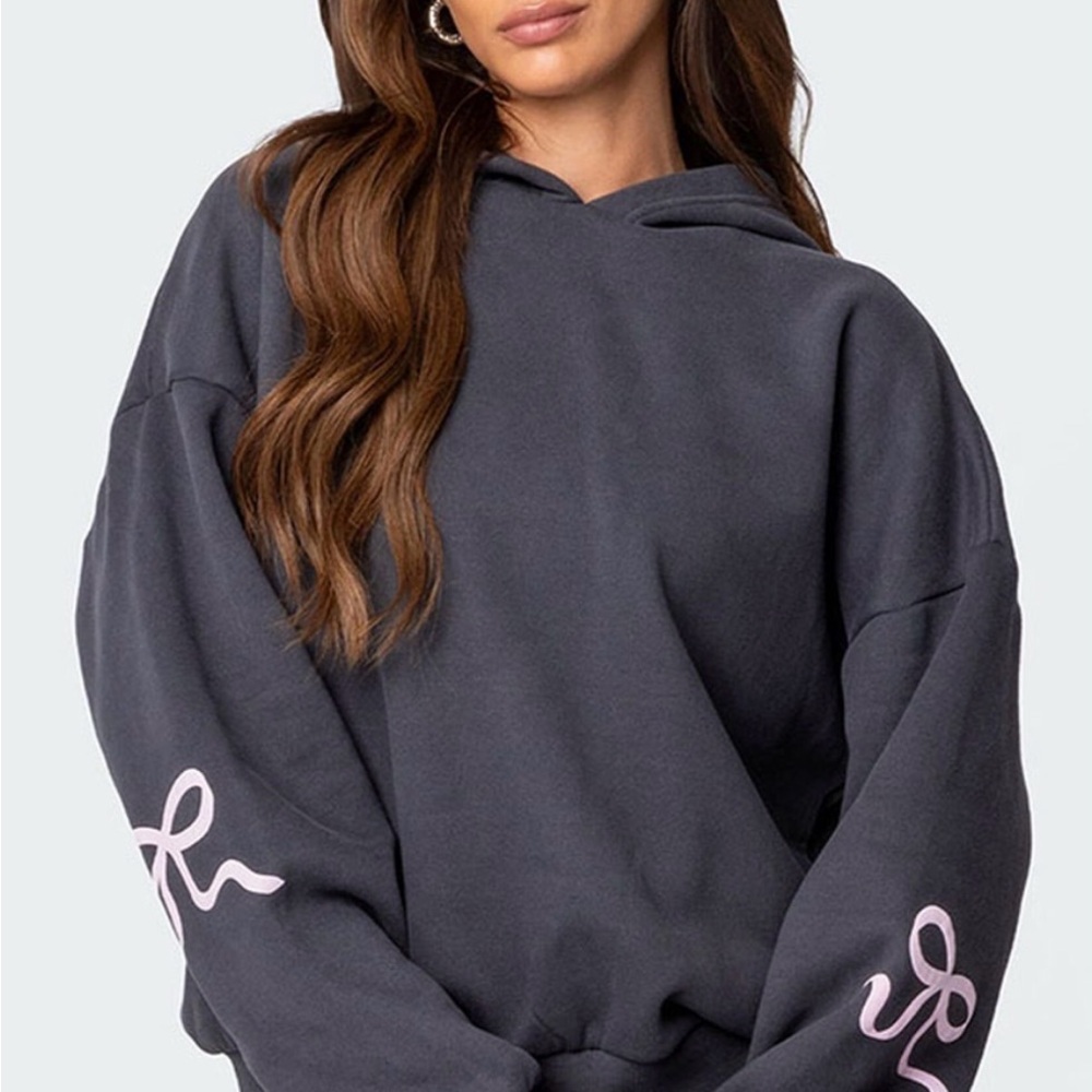 Edikted Bonney Bow Detail Hoodie - Picture 2 of 6